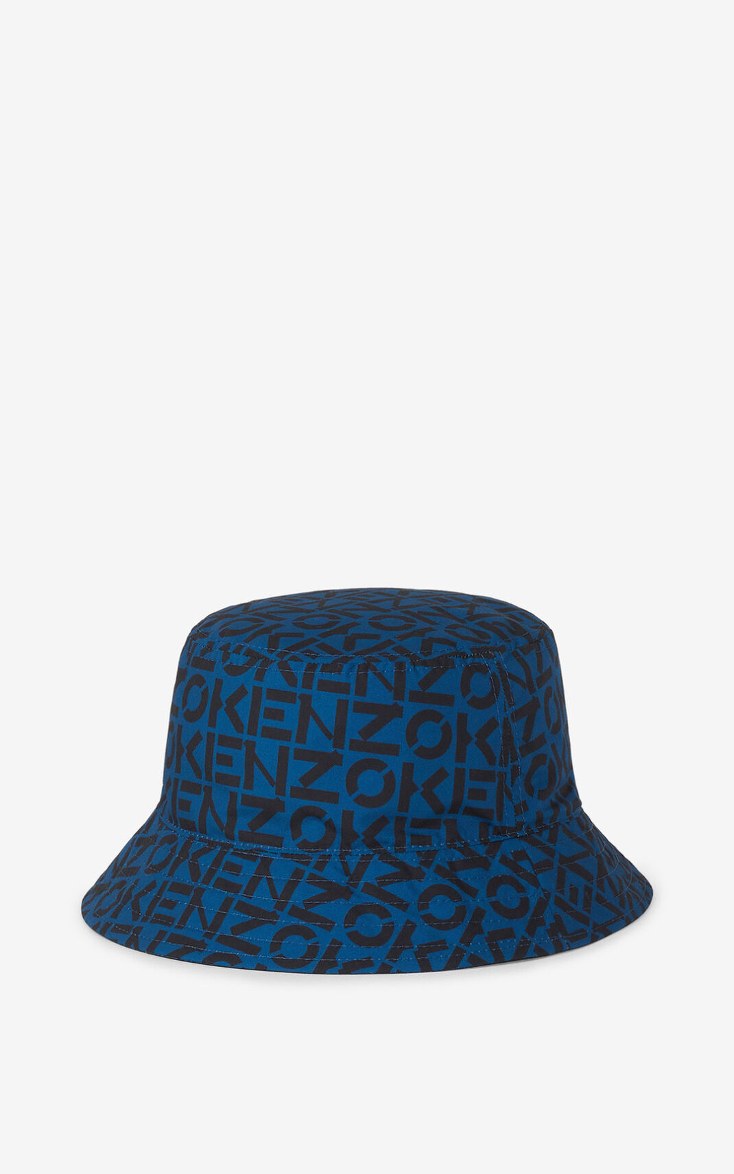 Chapeu Pescador Kenzo Reversible monogram Masculino - Azuis Escuro | 587VIXSZG